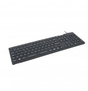 Clavier filaire USB AZERTY noir étanche IP68 - ECO