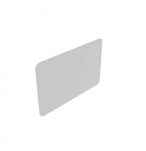 Étiquette blanche en PVC - 55x85 mm