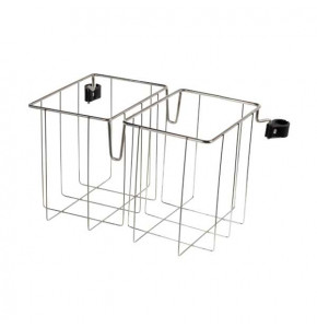 Support sac double 2x20 L guéridon avec étaux 