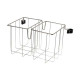 2 x 20 L swivel bag support table with clamps.