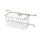 Stainless steel wire basket with hooks for side table