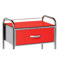 Stainless Steel Drawer - H18 cm (75 x 50 cm) for Medical Trolley