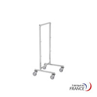 Sterilization trolley 3 hooks H 1230 x 550 x D 530 mm