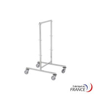 Sterilization trolley with 6 hooks H 1230 x 550 x D 770 mm