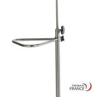 Stainless steel guidance handle 22 x 16 cm for IV stand