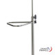 Stainless steel guidance handle 22 x 16 cm for IV stand