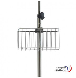 Stainless steel basket on stand - 28 x 13 x 14 cm