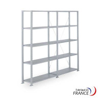 Galvanised steel shelving 