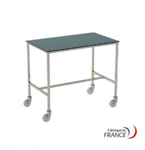 Table instruments inox - 1 plateau - 1200 x 600 mm - sans frein 