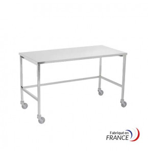 Table 1 plateau inox - 2000 x 700 mm pour conditionnement - 3 cotés 