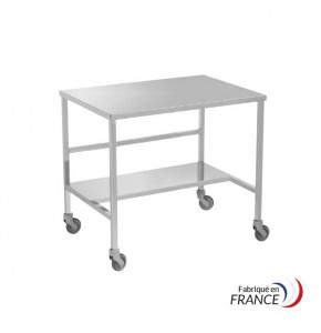 Table 2 plateaux inox - 1000 x 700 mm pour conditionnement