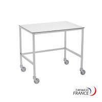 Table de conditionnement avec plateau en résine compact